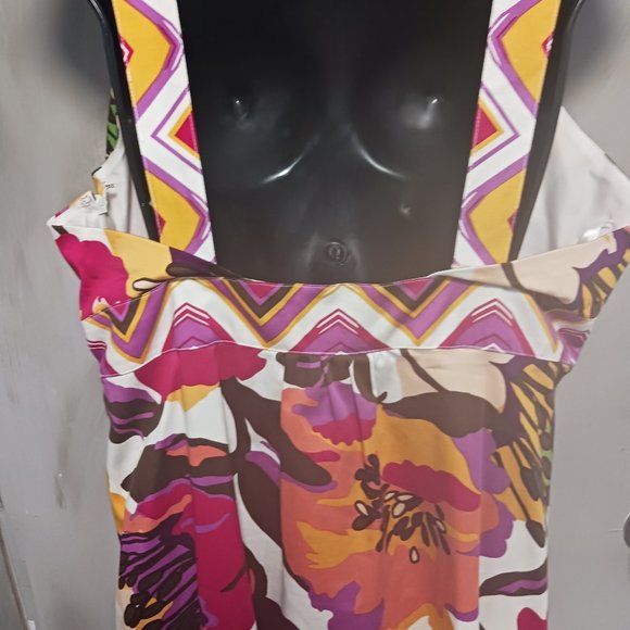 a.n.a  cool cotton floral dress - Picture 2 of 9